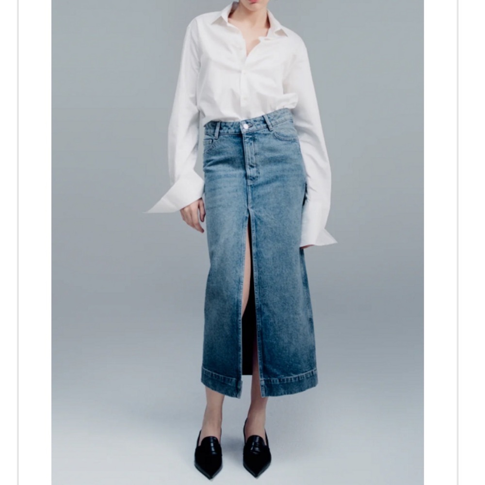 NWT DL1961 Asra Midi Skirt Aged Mid - Size 26
